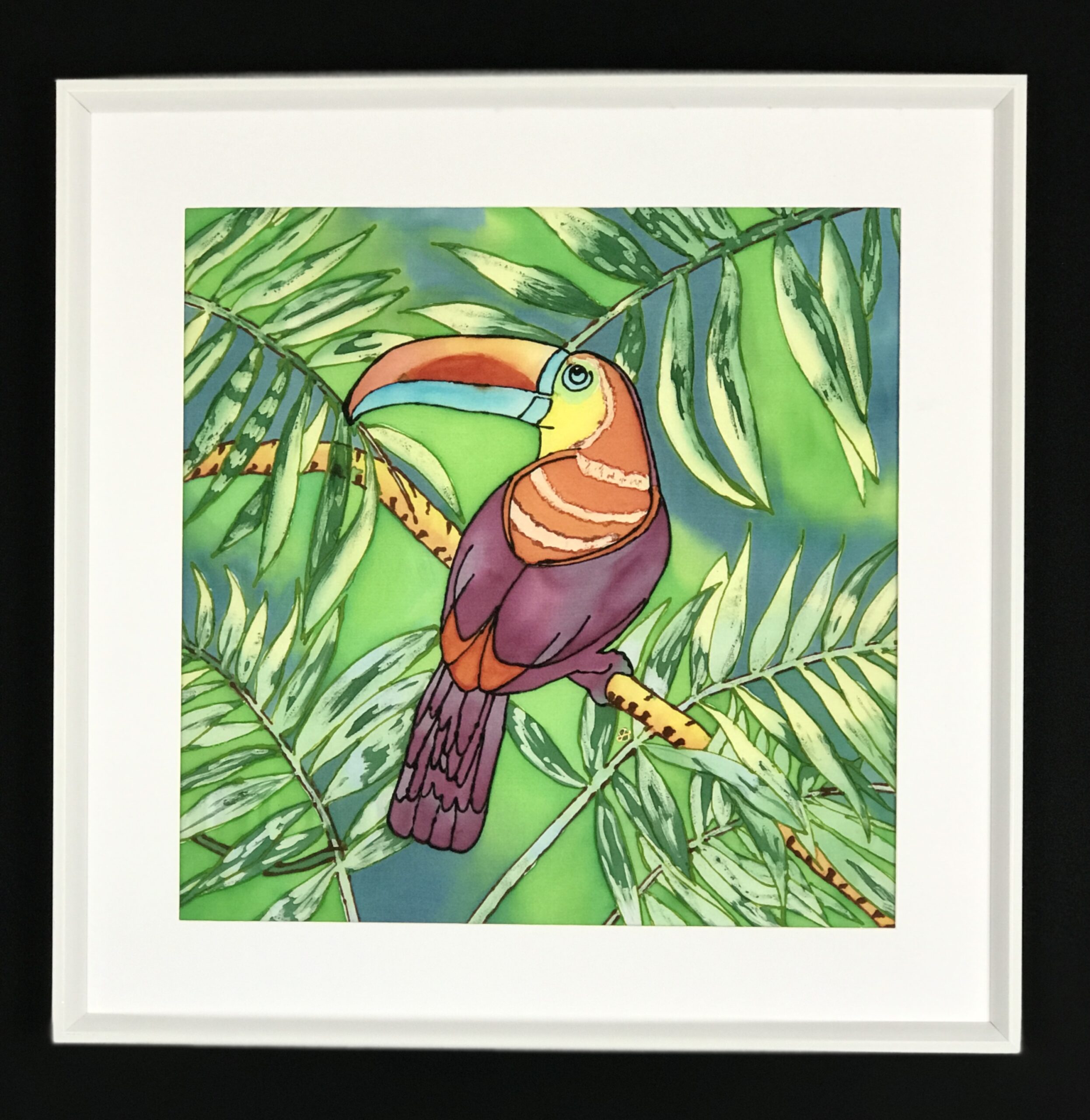 Parrot and Toucan Tie Silk Wildlife Gift 